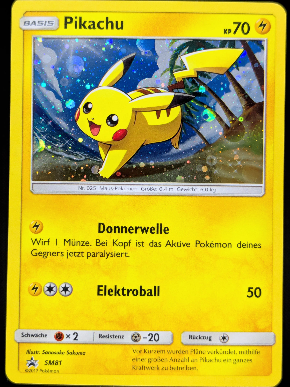 Pikachu Holo SM81 DE