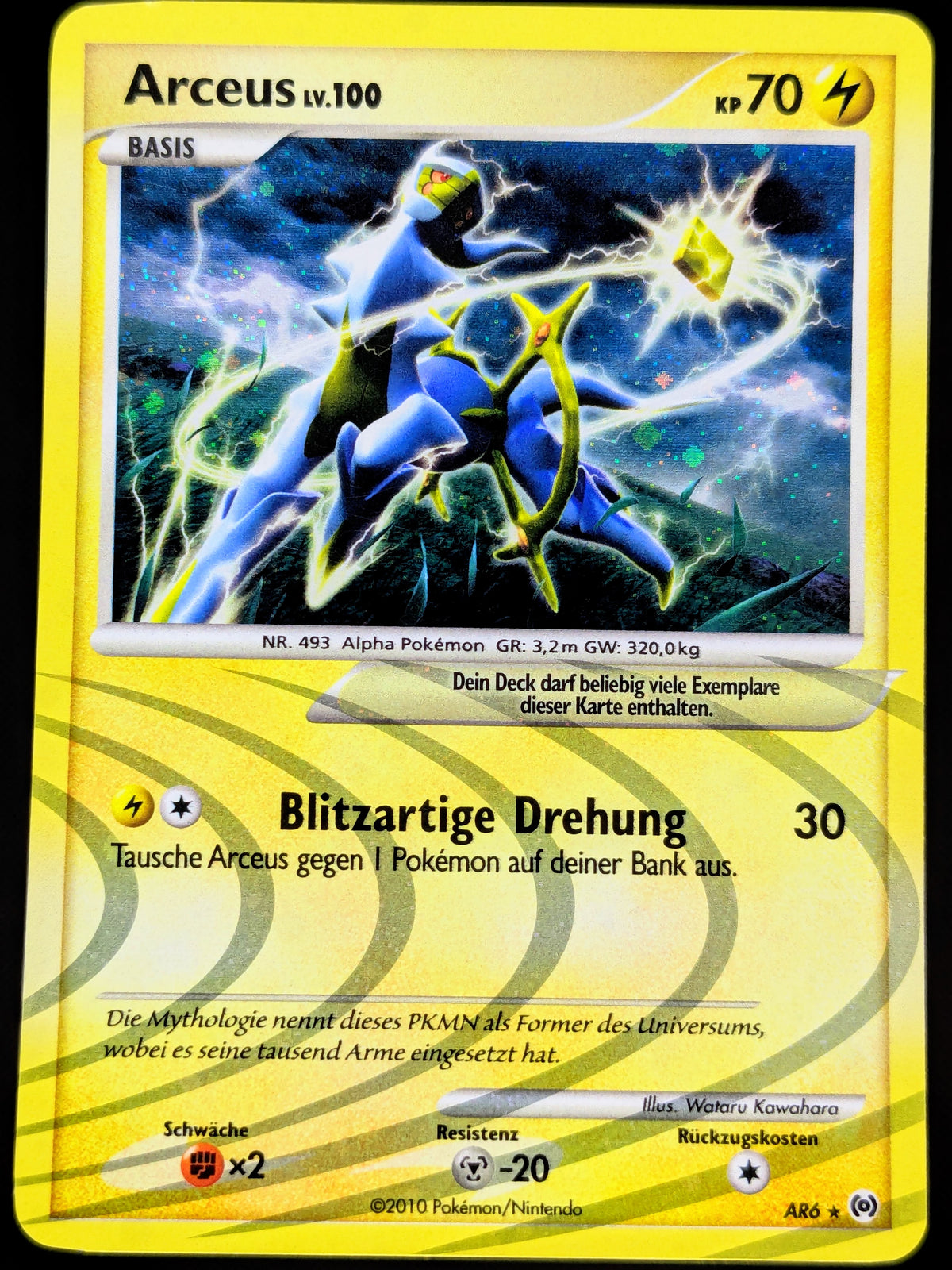 Arceus LV. 100 Holo AR6 DE