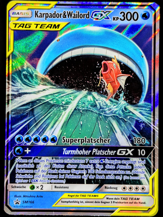 Karpador & Wailord GX Tag Team SM166 DE