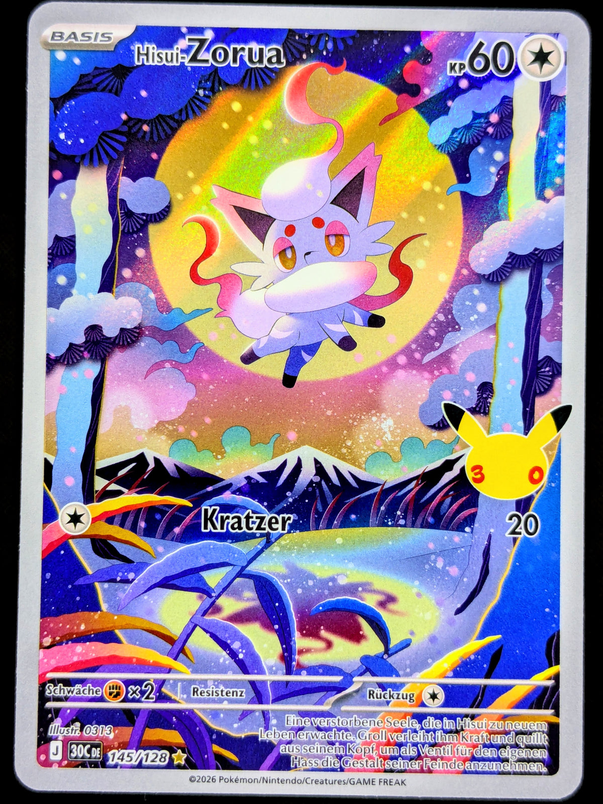 Hisui-Zorua 145/128 Illustration Rare DE