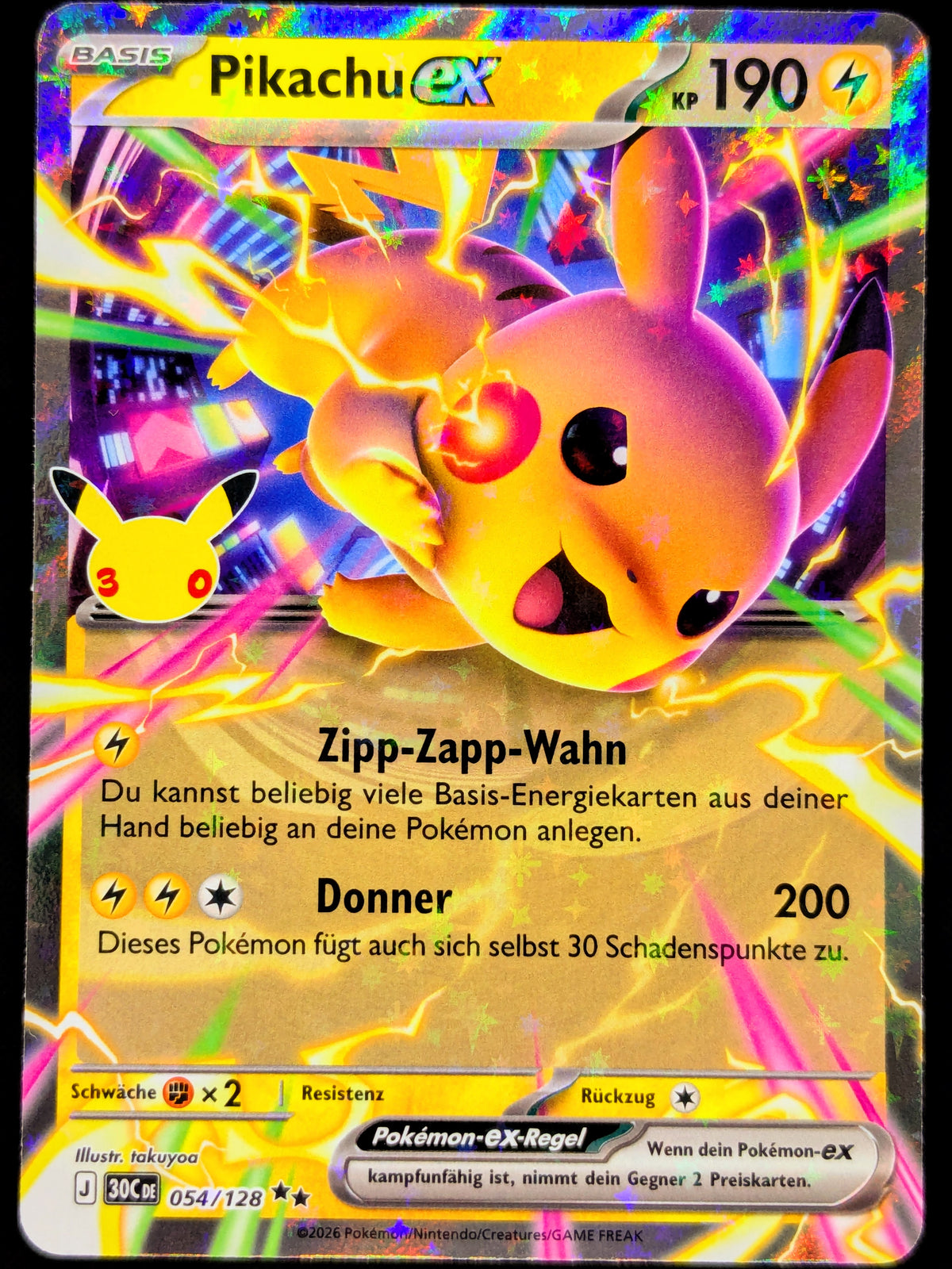 Pikachu Ex 054/128 DE