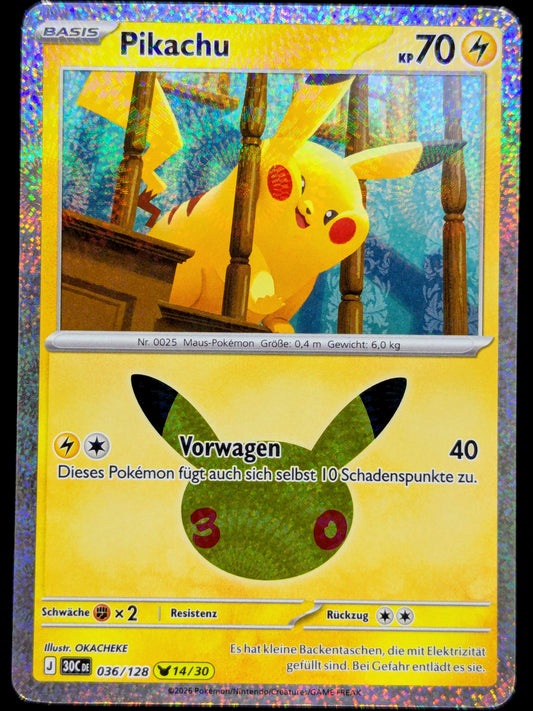 Pikachu 036/128 14/30 DE