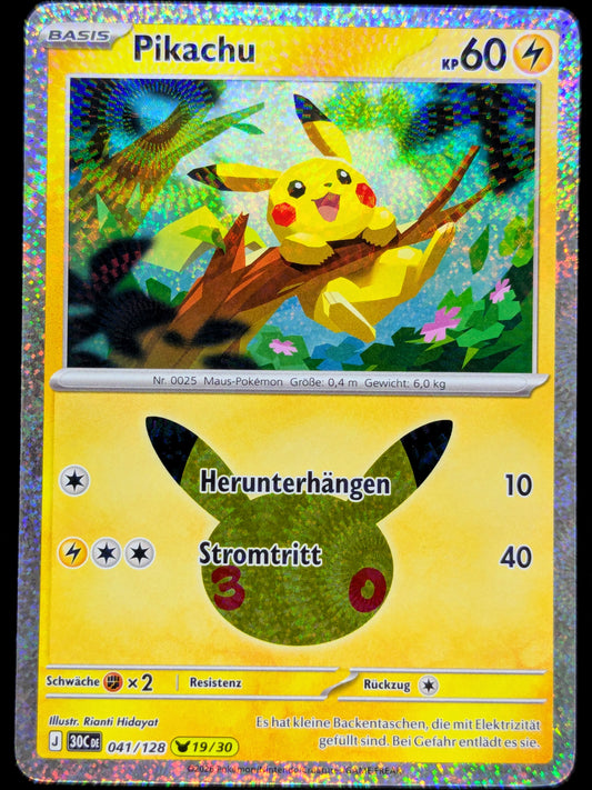 Pikachu 041/128 19/30 DE