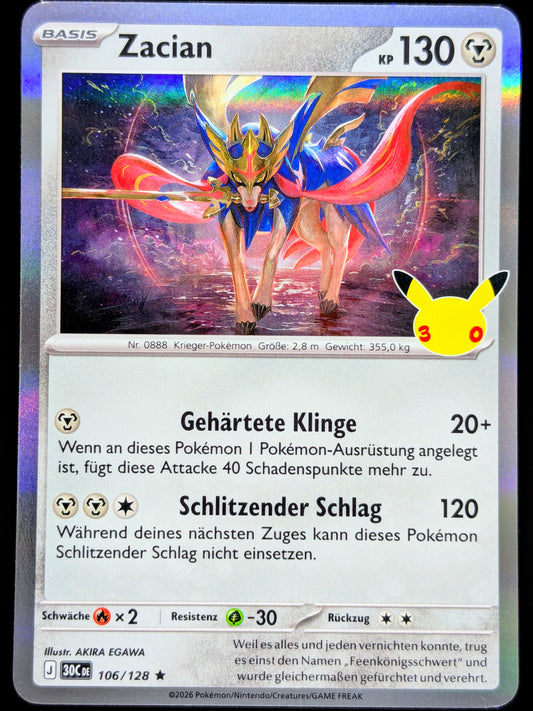 Zacian Holo 106/128 DE