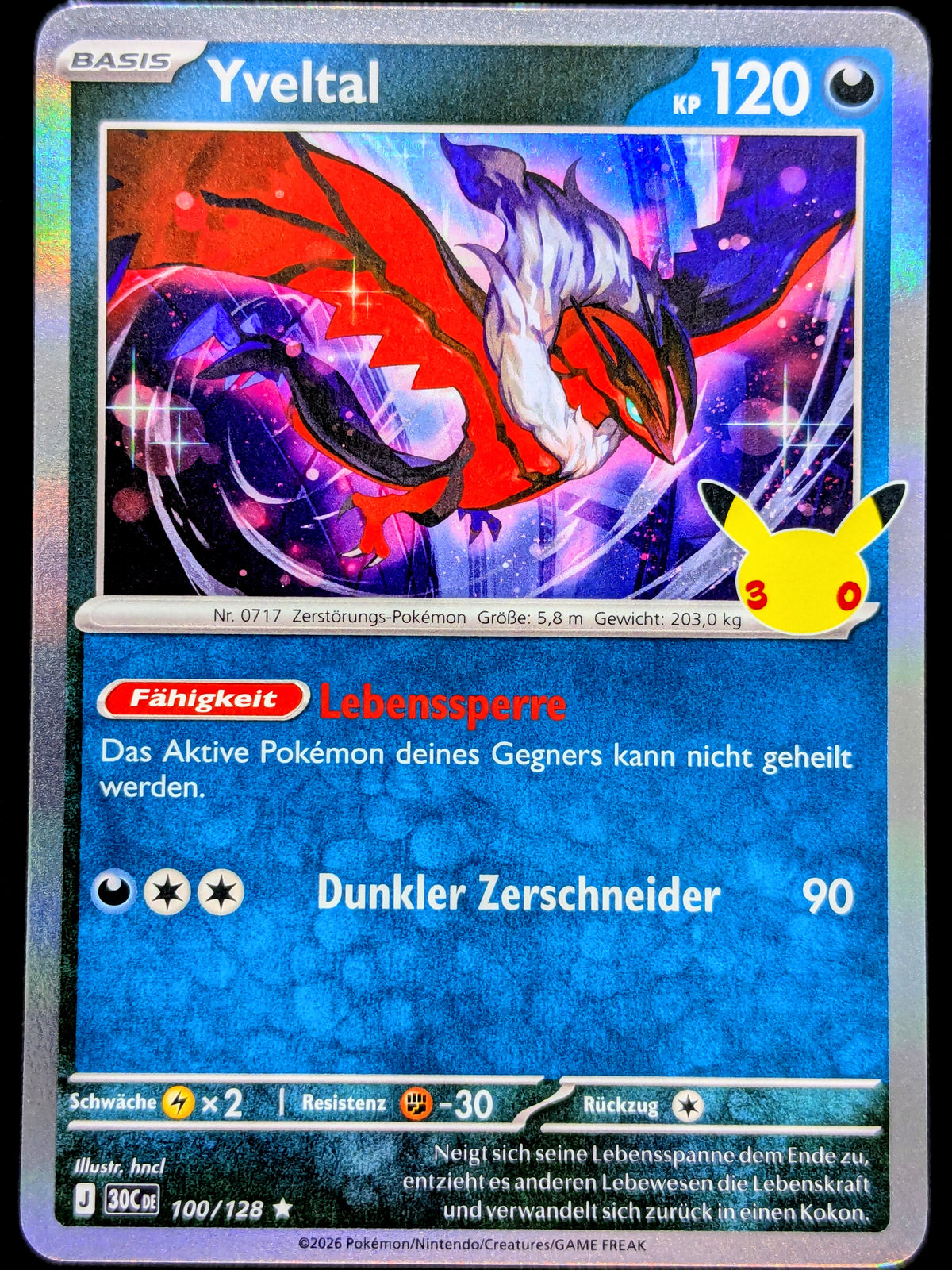 Yveltal Holo 100/128 DE