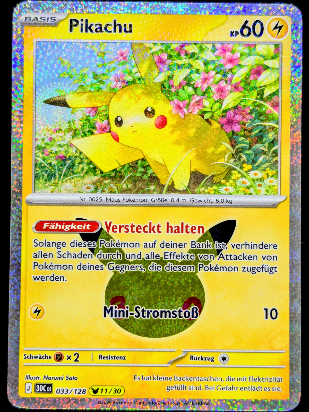 Pikachu 033/128 11/30 DE