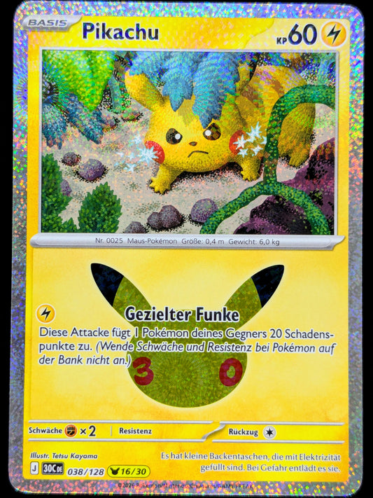 Pikachu 038/128 16/30 DE