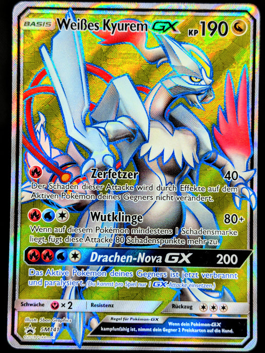Weißes Kyurem GX Promo SM141 DE