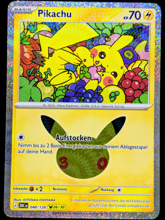 Pikachu 048/128 26/30 DE