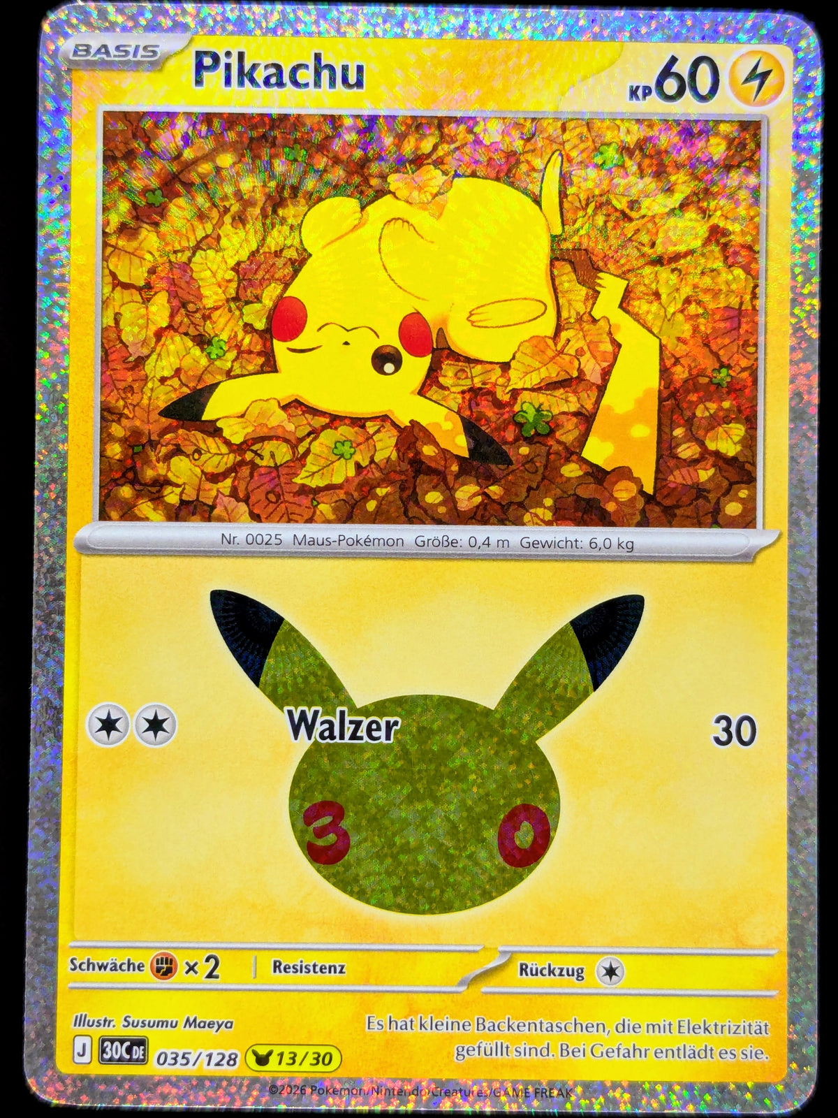 Pikachu 035/128 13/30 DE