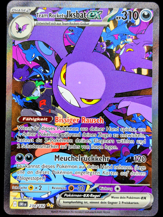 Team Rockets Iksbat Ex 234/182 Special Illustration Rare DE