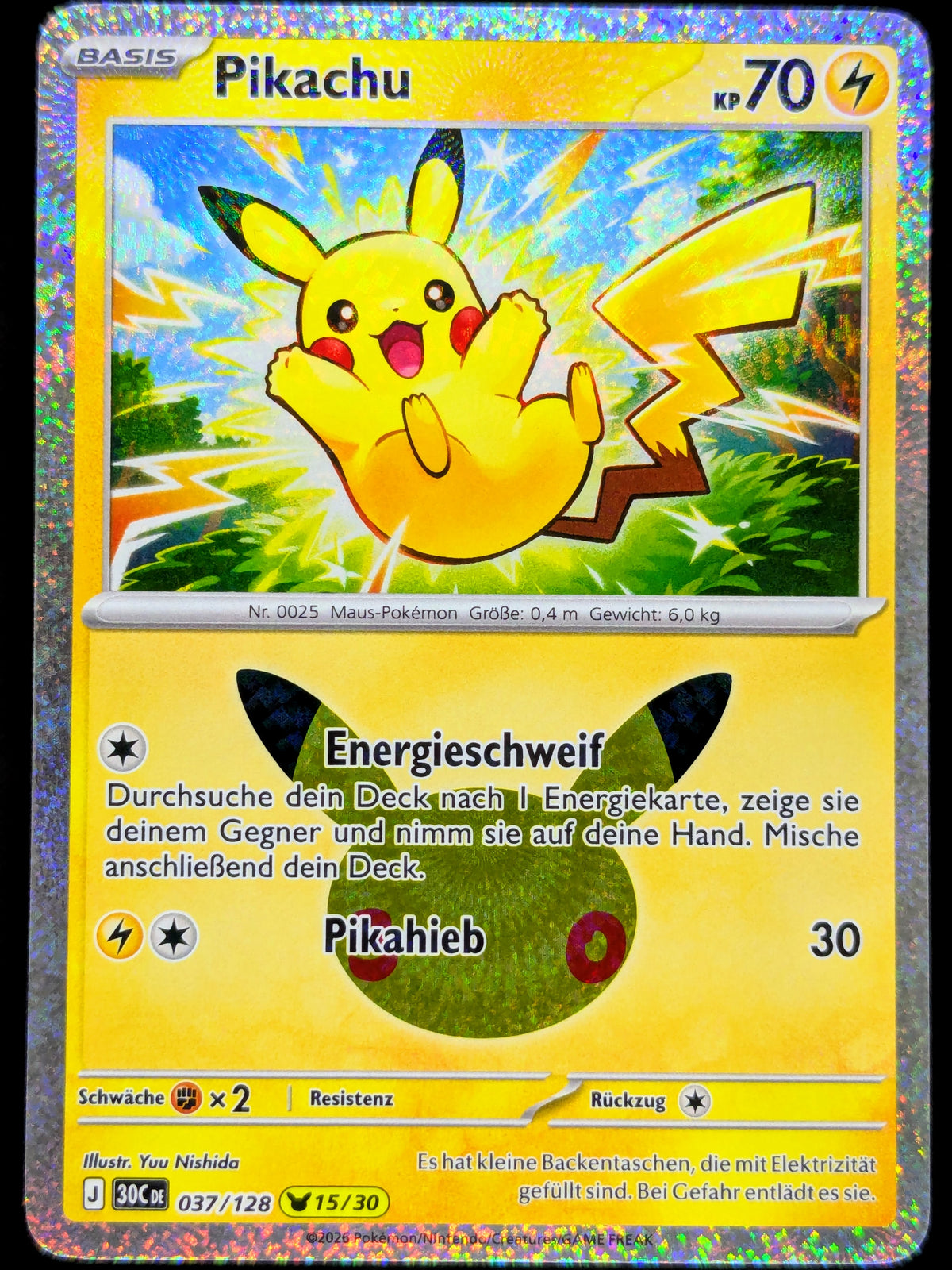 Pikachu 037/128 15/30 DE