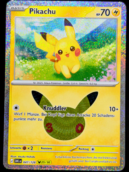Pikachu 047/128 25/30 DE