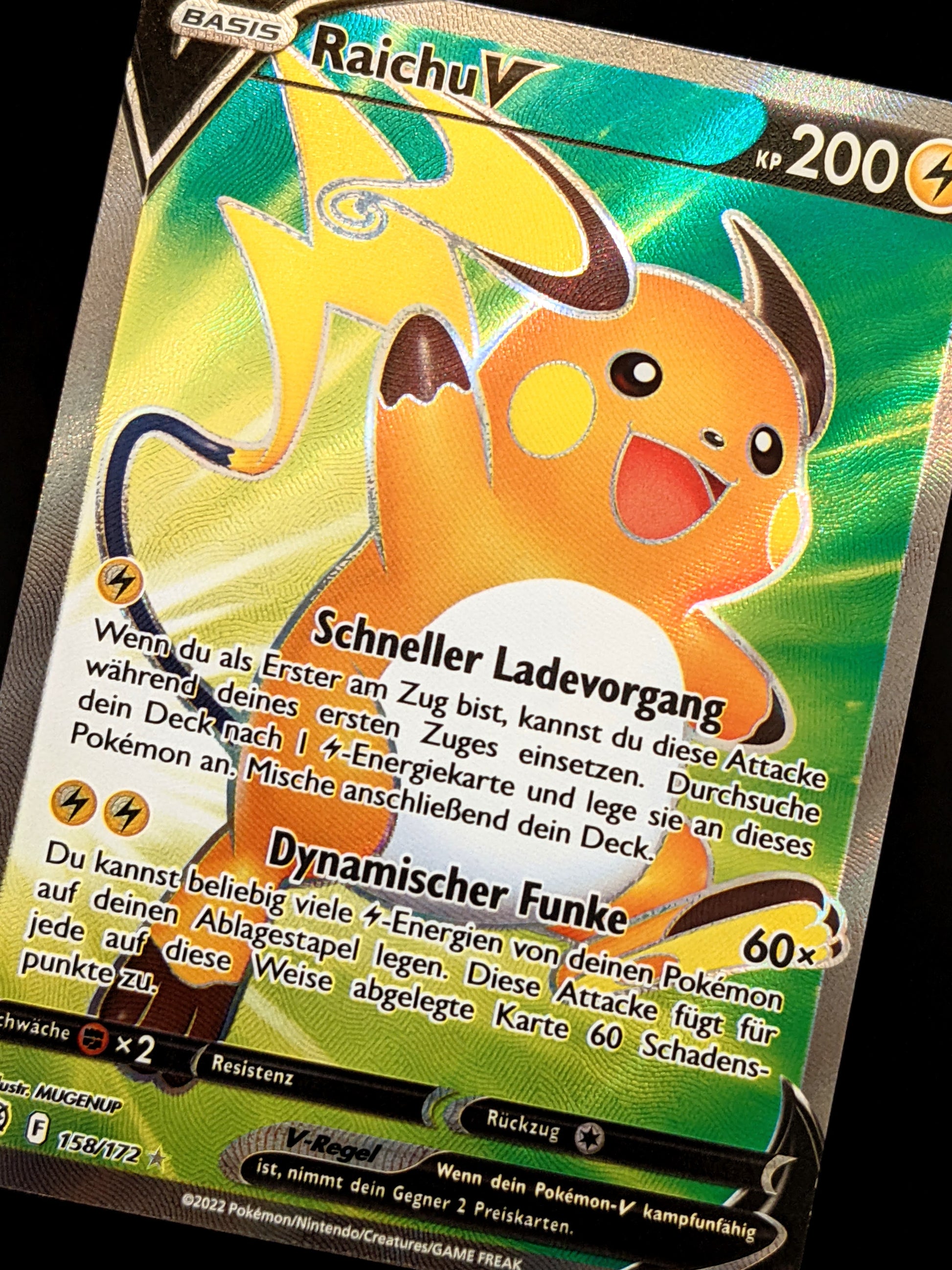 raichu v pokemon card Raichu V Full Art 158/172 DE – Deckshop.de