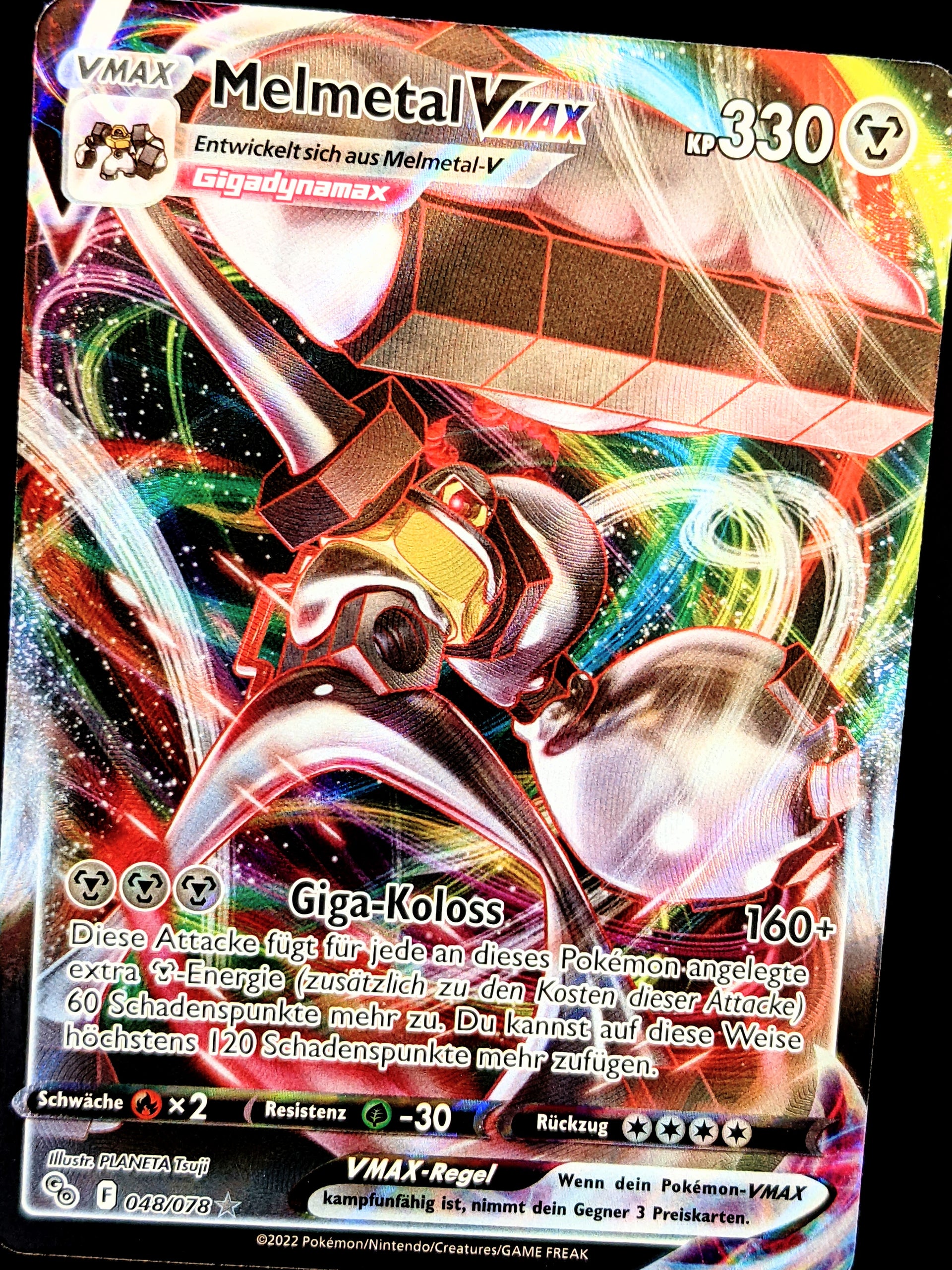 melmetal vmax pokemon card value 048/078 DE – Blister Option:Palkia fire red Weakness / Resistance / How to tell if