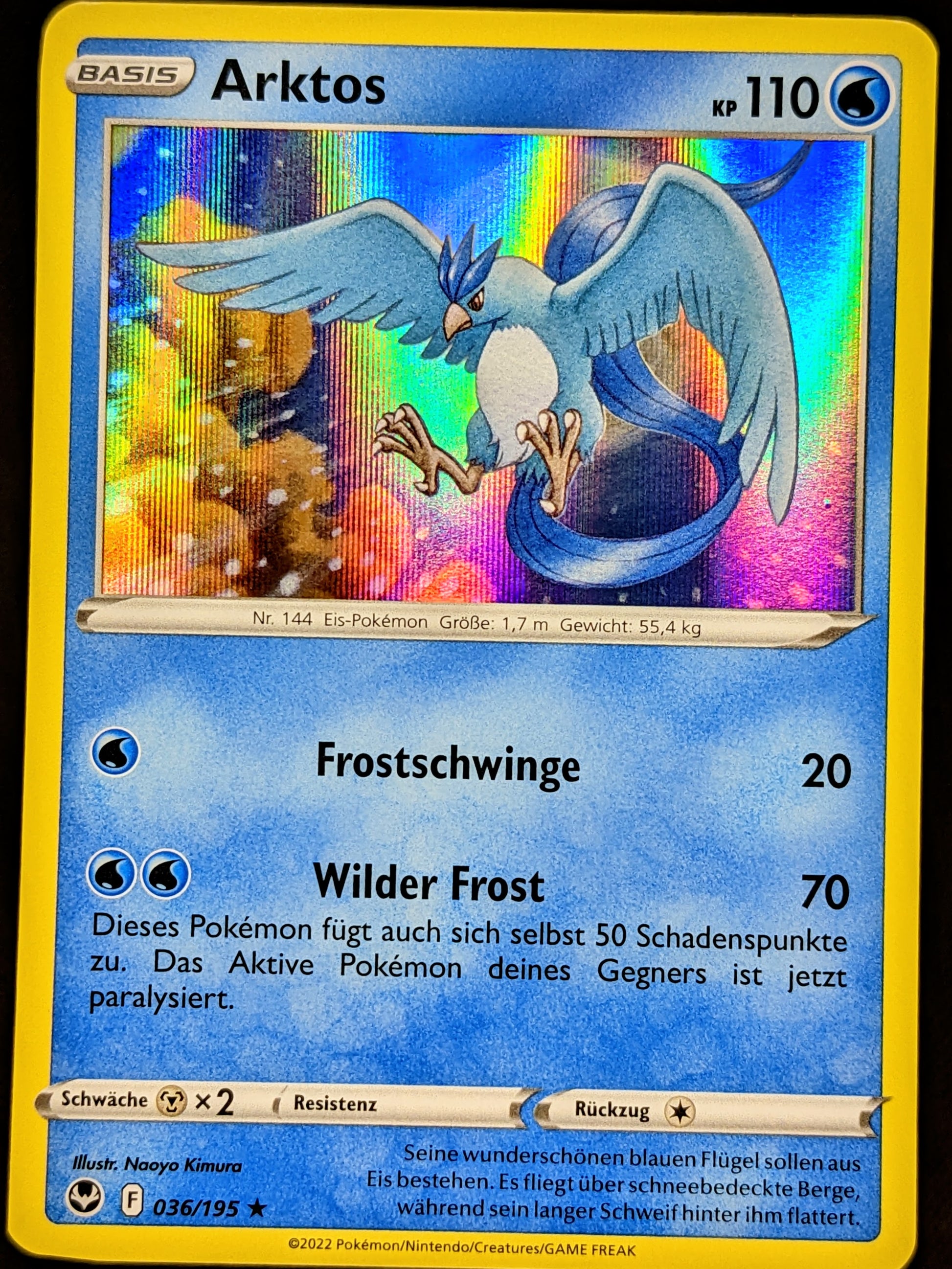 arktos pokemon card 2000 Pokemon GERMAN Unlimited Fossil Arktos-Articuno Holo 2/62 CGC 8.5 NM-MT +
