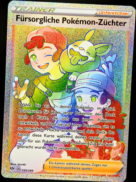 Fürsorgliche Pokémon-Züchter Rainbow 195/189 DE