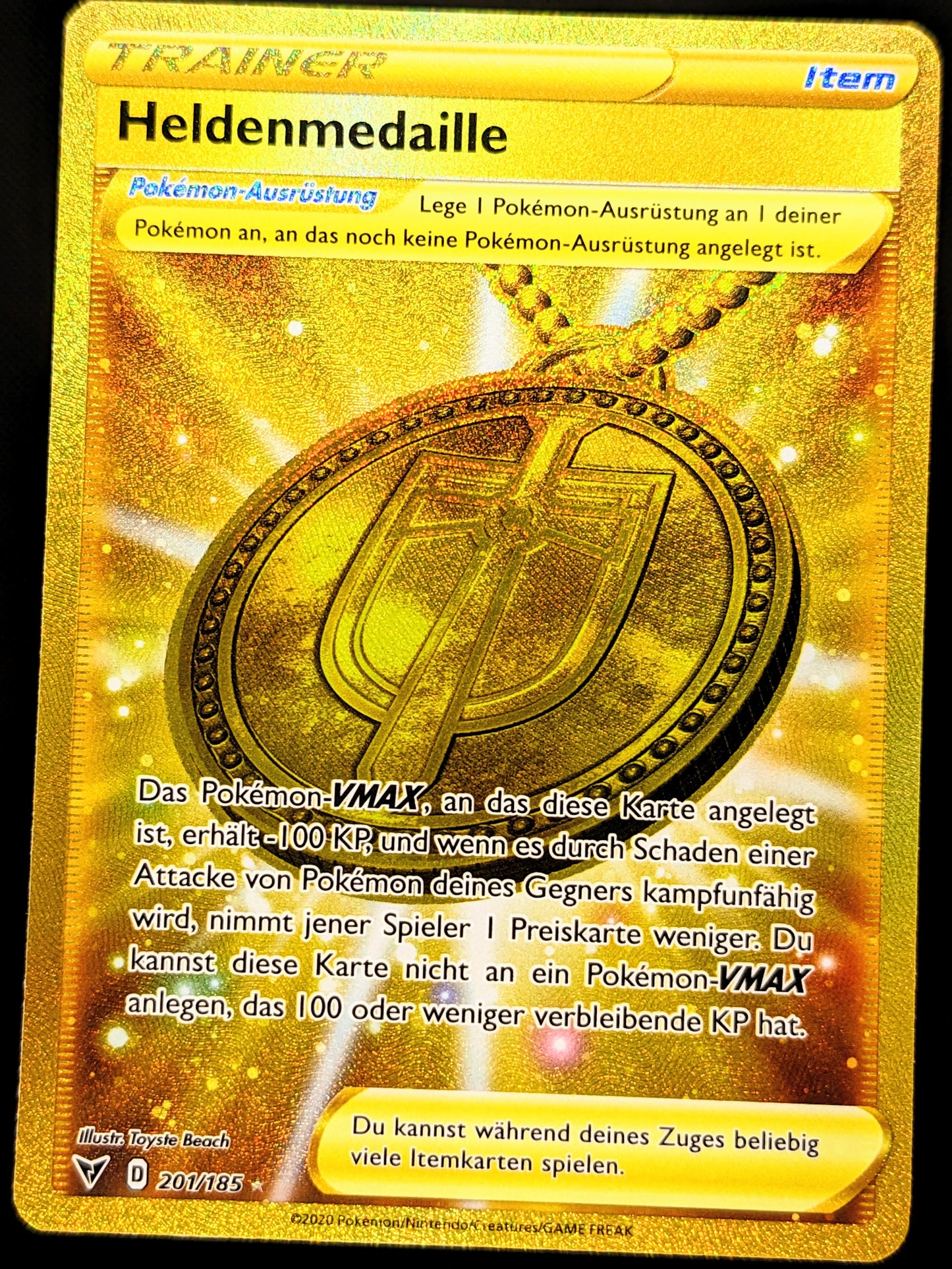 Heldenmedaille Gold 201/185 DE