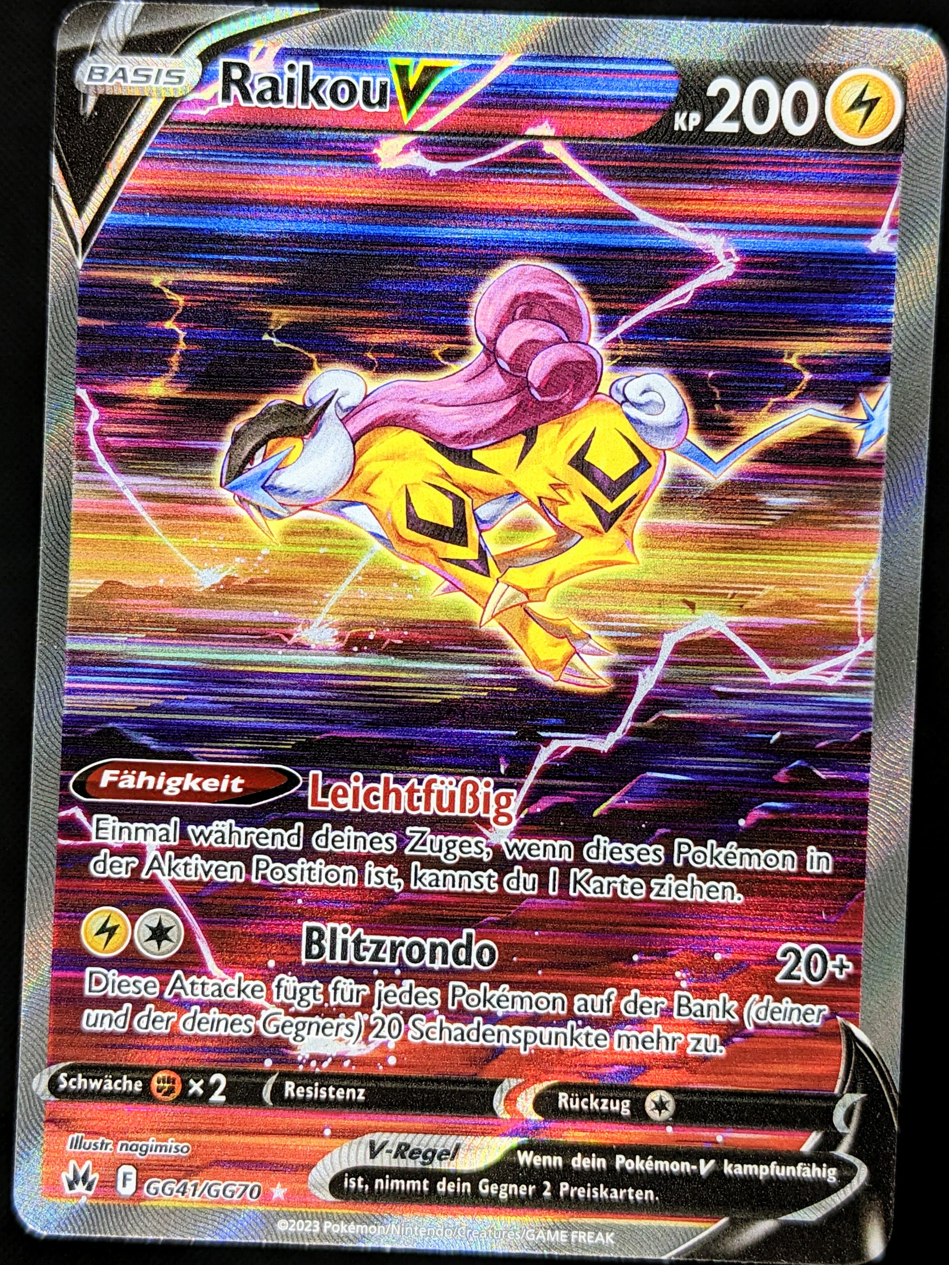 Carta Pokémon 201-159 GG41-GG70 Raikou V Galleria Di Galar (IT) - Vinted