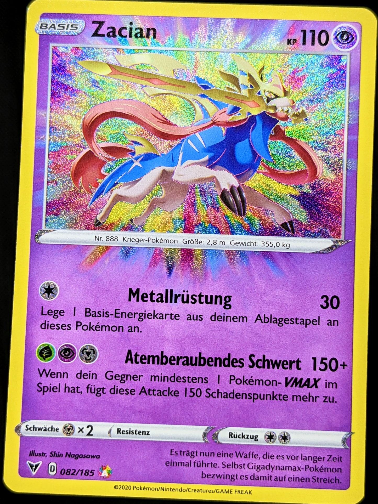 Zacian Amazing Rare 082/185 DE