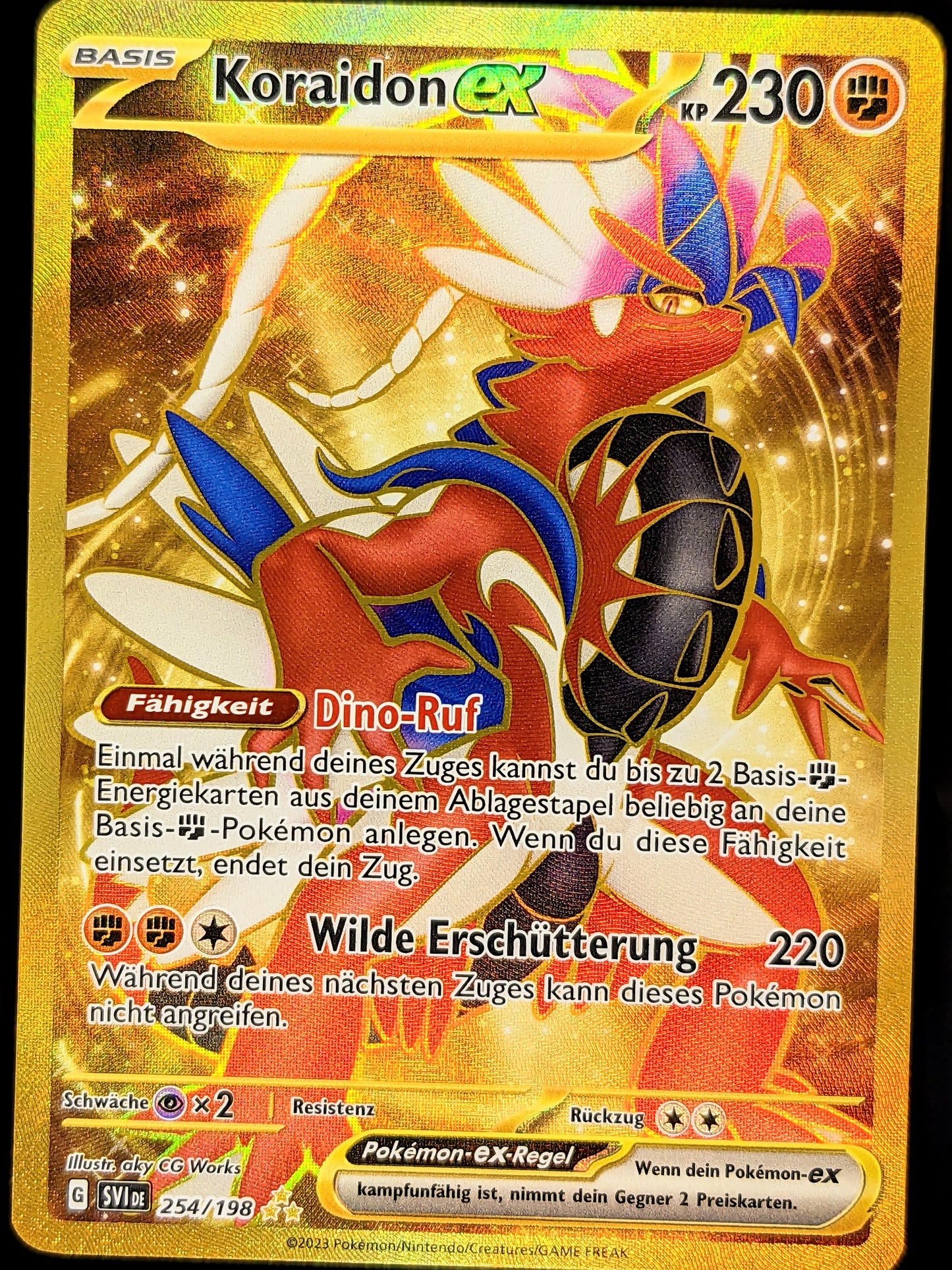 Koraidon Ex Gold 254/198 DE