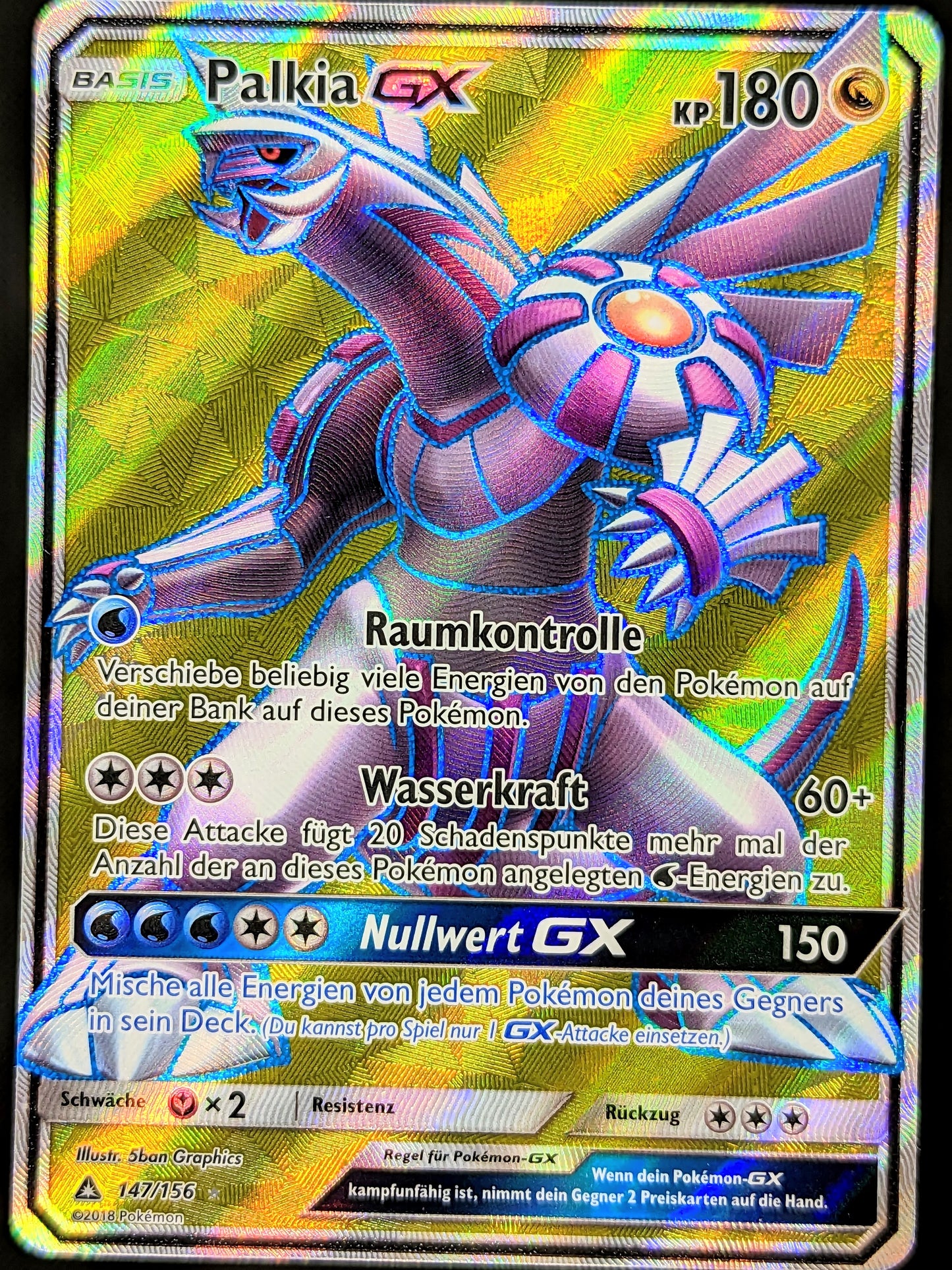 Palkia GX Full Art 147/156 DE